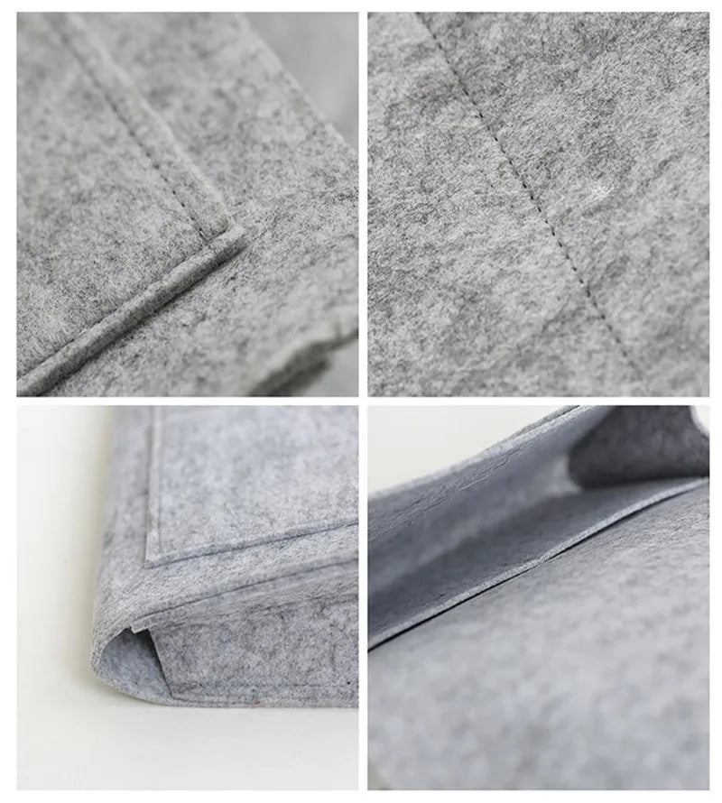 Felt Bedside Hanging Storage Organizer – Sofa, Dorm & Bedroom Caddy for Magazines, CDs, Stationery, Tablets, Phones & More