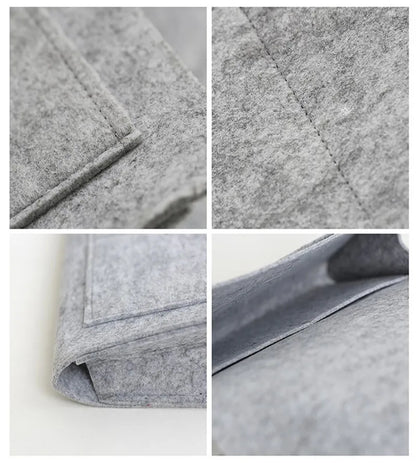 Felt Bedside Hanging Storage Organizer – Sofa, Dorm & Bedroom Caddy for Magazines, CDs, Stationery, Tablets, Phones & More