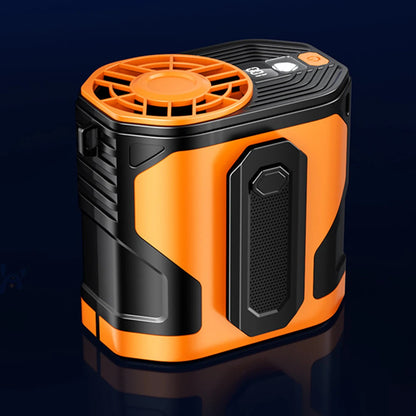 Portable Waist Clip Fan with Adjustable Speeds & LED Light – Hands-Free Cooling for Outdoor Activities