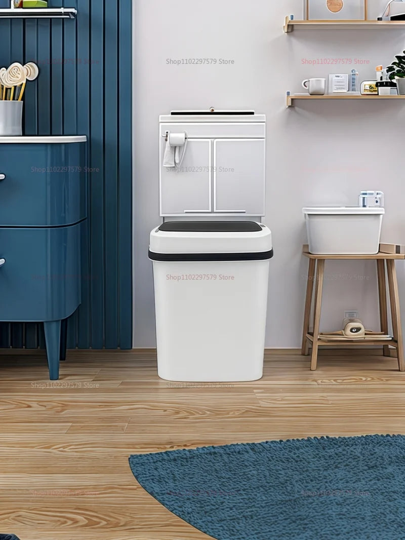 13L Smart Automatic Trash Can – Waterproof Touchless Sensor Waste Bin for Kitchen, Bathroom, Bedroom &amp; Living Room