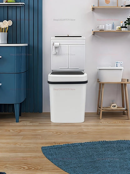 13L Smart Automatic Trash Can – Waterproof Touchless Sensor Waste Bin for Kitchen, Bathroom, Bedroom &amp; Living Room