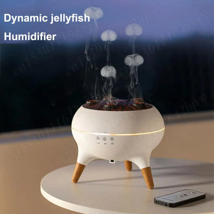 Color-Changing Jellyfish-Themed Air Humidifier & Aromatherapy Diffuser with LED Night Light – Ideal for Home, Bedroom, or Office