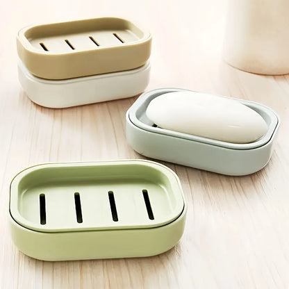 Multifunctional Soap Dish Holder – Hypoallergenic bath accessory suitable for bathroom and kitchen – Features self-draining design and is easy to clean.