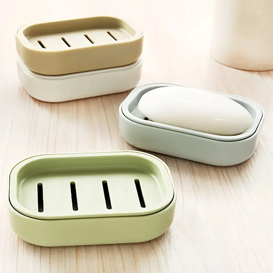 Multifunctional Soap Dish Holder – Hypoallergenic bath accessory suitable for bathroom and kitchen – Features self-draining design and is easy to clean.