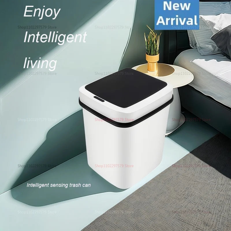 13L Smart Automatic Trash Can – Waterproof Touchless Sensor Waste Bin for Kitchen, Bathroom, Bedroom &amp; Living Room