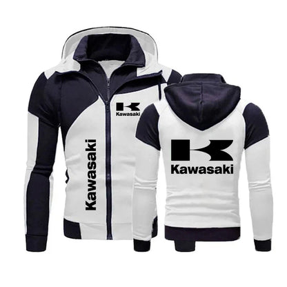 Kawasaki Racing Team Men’s Zip-Up Hoodie Spring/Autumn 2024 Fashion Sweatshirt & Women’s Sport Jacket Coats