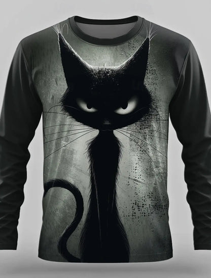 3D Printed Anime Character Long Sleeve T-Shirts for Men – Autumn Oversized O-Neck Sportswear Pullover