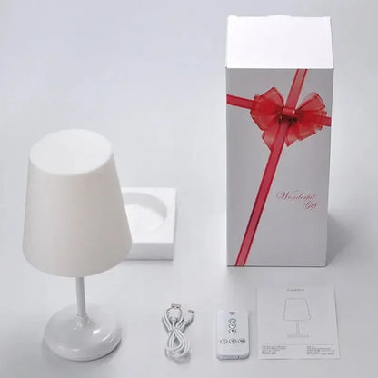 Modern LED Desk Lamp – Touch Dimmable USB Charging Eye-Care Light with Remote Control for Reading &amp; Night Use &nbsp;