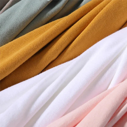 Unisex 100% Cotton Summer T-Shirt – Casual Loose Fit, Breathable Solid Color Tee for Men & Women
