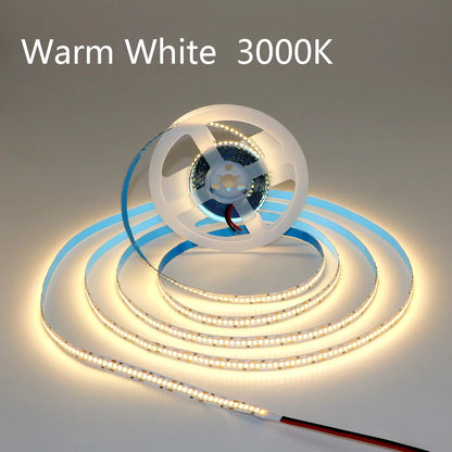 5M Flexible 2835 LED Strip Light, 240 LEDs/m, DC12V/24V – High Brightness, Cuttable Tape Light in Red, Green, Blue