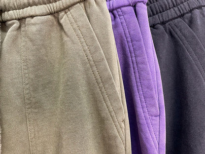 Premium Plus-Size Men's Sweatpants, Loose Fit Streetwear Joggers, Korean Style Baggy Harajuku Trousers