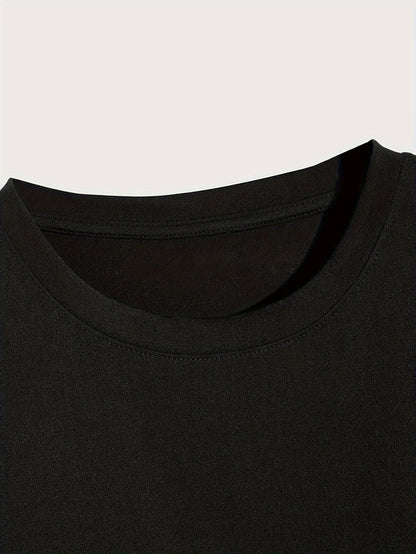 Men’s Summer Casual Crew Neck T-shirt with Unique Geometric Graphic Print — Short Sleeve Outdoor Top