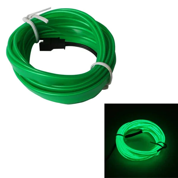 Flexible EL Neon LED Strip Light – USB Powered Car Interior Ambient Lamp (1M/2M/3M/5M)