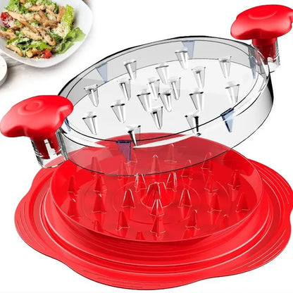 Chicken Shredding Tool with Lid – Meat Breast Shredder and Mincing Grinder for Chicken, Pork, and Beef
