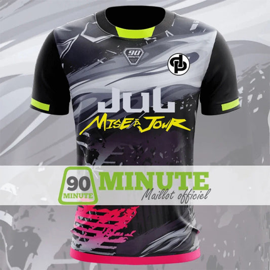 2025 Summer Men’s 90-Minute Series Loose Fit Breathable 3D Printed Short Sleeve Sports Fitness Oversized T-Shirt