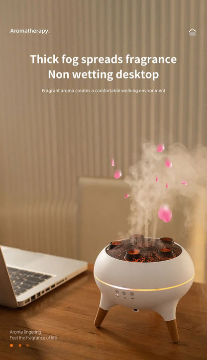 Creative Jellyfish-Shaped Ultrasonic Aroma Humidifier with Remote Control – Essential Oil Diffuser & Mist Maker