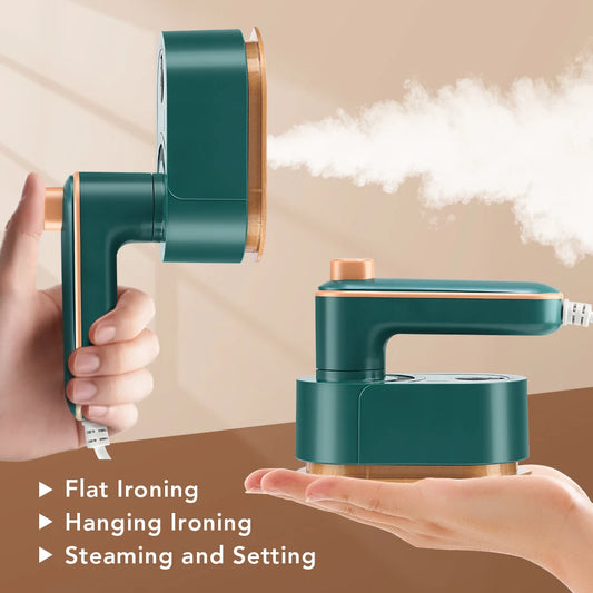 Compact Foldable Handheld Garment Steamer & Iron – Portable Steam & Dry Iron for Clothes, Ideal for Home and Travel