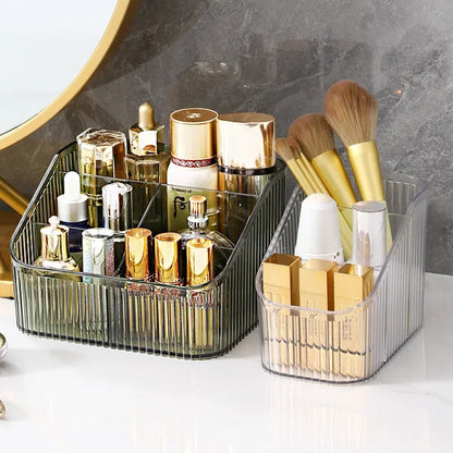 Desktop Cosmetic Organizer – Storage Box for Lipstick, Nail Polish, Jewelry, Brushes & Skincare Essentials