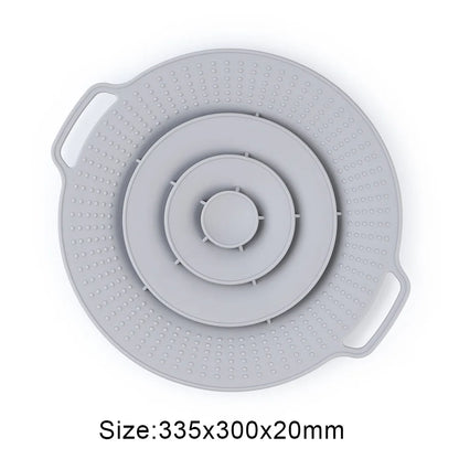 30cm Silicone Anti-Spill Pot Lid – Reusable Splash-Proof Cover for Microwave, Gas Cooktops & Kitchen Use