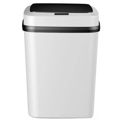 13L Automatic Sensor Trash Can – Smart Touchless Bin with Lid for Bathroom, Living Room &amp; Toilet Use