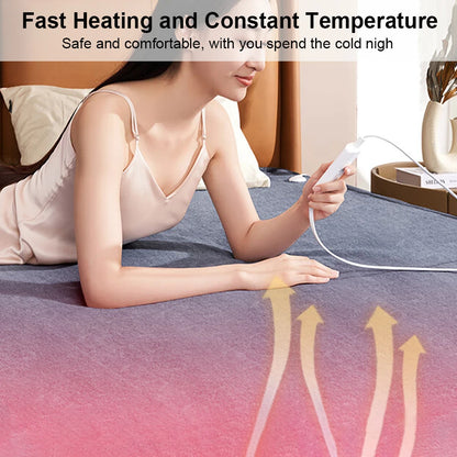 220V Electric Heating Blanket with Automatic Thermostat – Thickened Thermal Mattress Warmer for Room and Body Heating