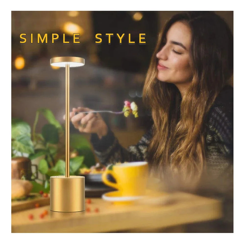 Rechargeable LED Night Light Table Lamp – Portable USB Desk Lamp for Bedroom, Restaurant, Hotel, Bar, and Living Room Decor &nbsp;