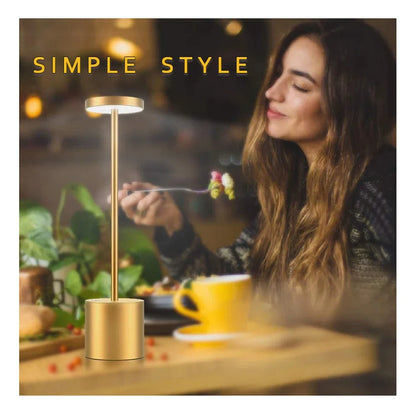 Rechargeable LED Night Light Table Lamp – Portable USB Desk Lamp for Bedroom, Restaurant, Hotel, Bar, and Living Room Decor &nbsp;