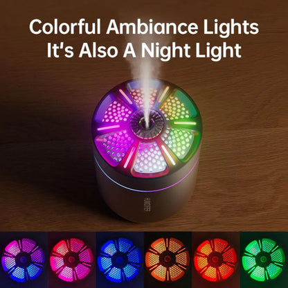 Mini Car Air Humidifier &amp; Aroma Diffuser – LED Light, Air Purifier &amp; Freshener for Vehicle Interior Aromatherapy