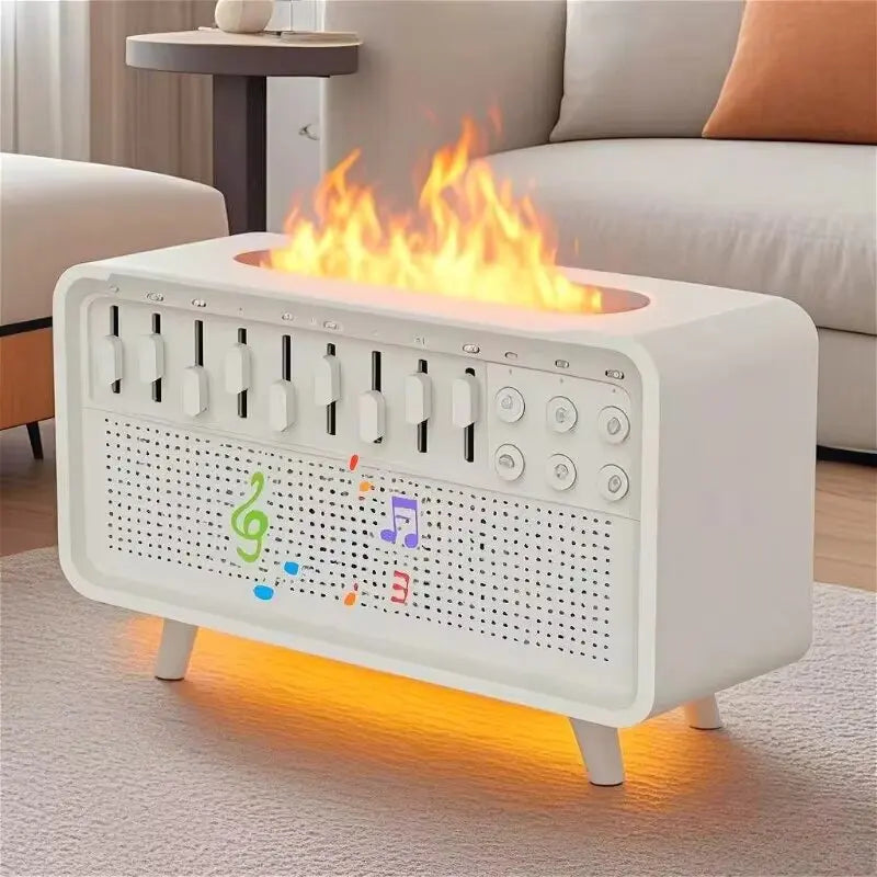 White Noise Sound Machine &amp; Essential Oil Diffuser with Bluetooth Speaker and Night Light – Ideal for Sleep, Relaxation, and Meditation