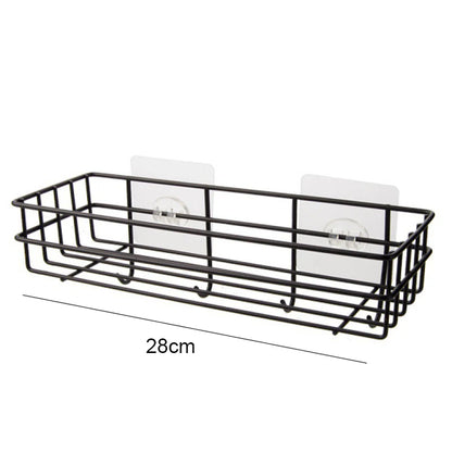 Corner Iron Bathroom Shelf Kitchen Organizer Rack Shower Caddy for Shampoo and Accessories Storage