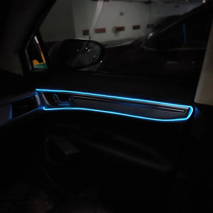 Flexible EL Neon LED Strip Light for Car Interior – USB Powered Ambient Lighting, 1M/3M/5M Options – Ideal for DIY Auto Décor &amp; Party Atmosphere