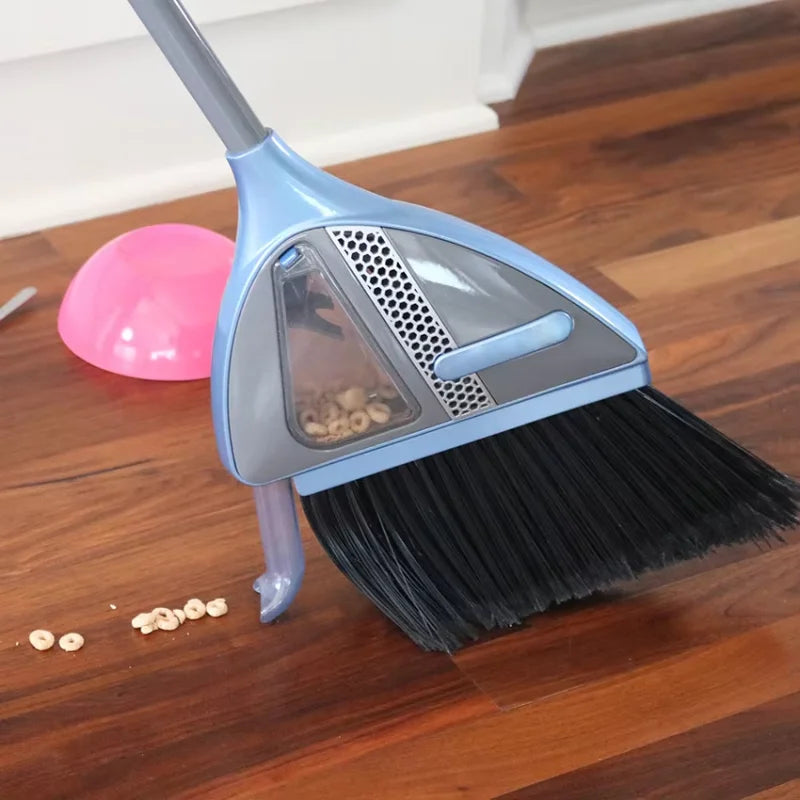Smart Cordless Floor Sweeper – 2-in-1 Broom & Vacuum Cleaner with Dust Collection, Lazy Handheld Design for Effortless Cleaning