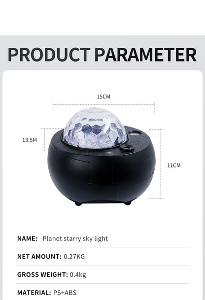 Star, Galaxy, Planet, projector, night light, 15-color Nebula, starry sky light, remote control music, atmosphere light