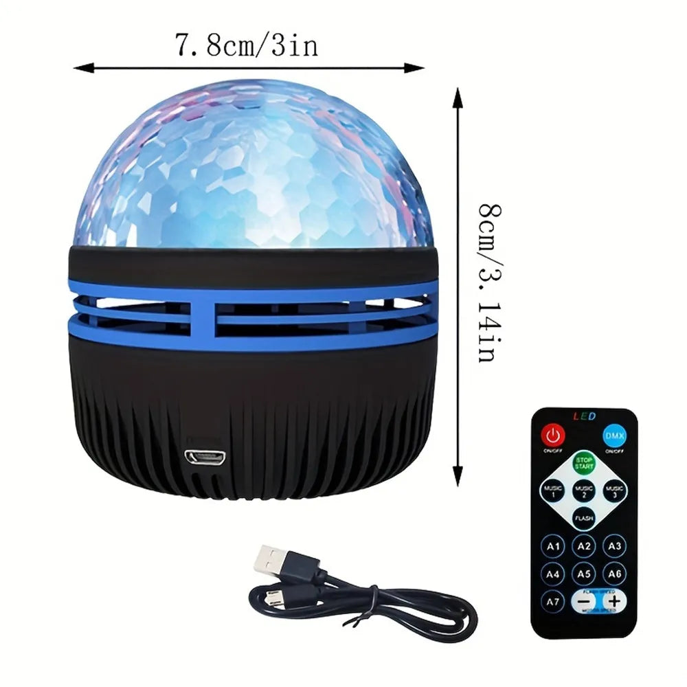 LED Starry Sky &amp; Northern Lights Projector Lamp with Remote Control and Auto-Rotation – Perfect for Home and Party Decoration