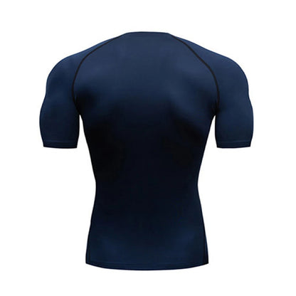 Men's Compression Workout T-Shirt – Short Sleeve Quick-Dry Gym Top for Bodybuilding, Running &amp; Sports Training &nbsp;