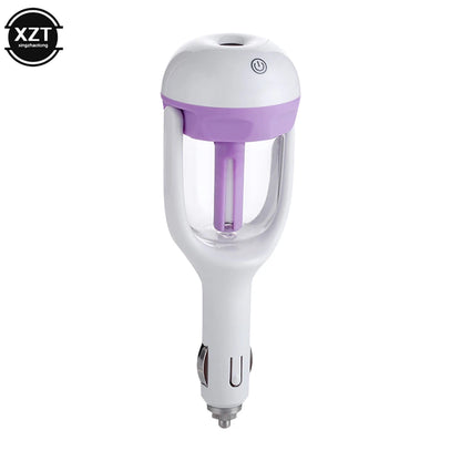 Compact Car Air Humidifier with Steam Purifier and Essential Oil Aroma Diffuser for Vehicle Freshening &nbsp;