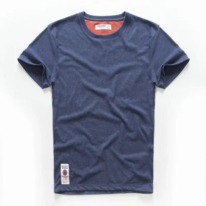 Men’s Classic Solid Cotton T-Shirt – Casual Basic O-Neck Tee – High-Quality Everyday Top &nbsp;