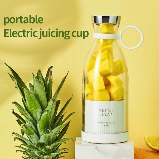 Portable Mini Electric Juicer Blender – USB Rechargeable Fruit Mixer & Multifunctional Smoothie Maker
