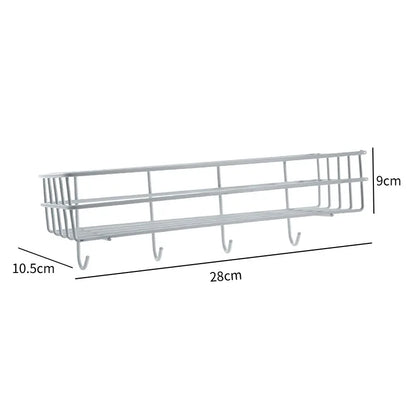 Corner Iron Bathroom Shelf Kitchen Organizer Rack Shower Caddy for Shampoo and Accessories Storage