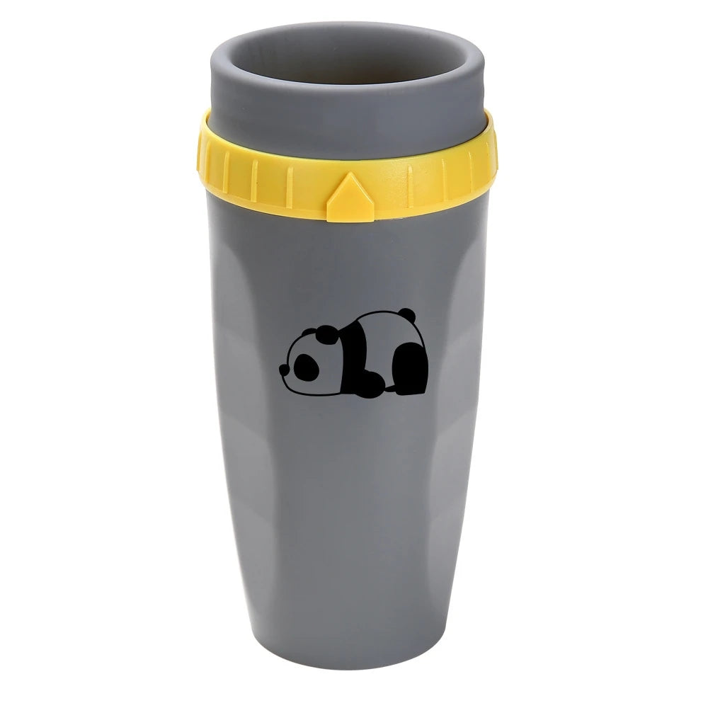 Portable Coffee Cup with Straw, Innovative Twist-On Lid Thermos Mug, Drinking Cup with Straw for Juice, Coffee, and Water, BPA-Free