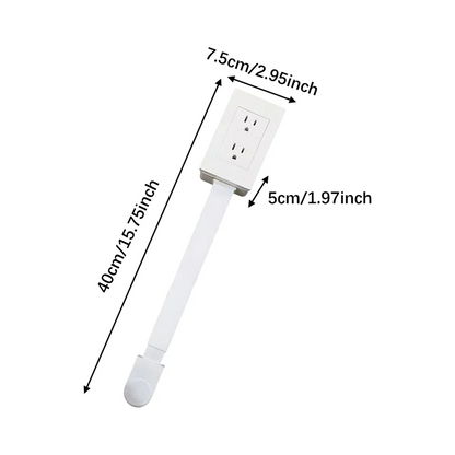 AB51 Extendable Power Socket Outlet – US Plug Electrical Extension for Home and Desk, No USB