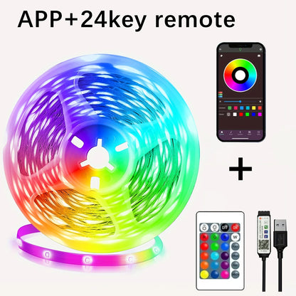 5V USB-Powered LED Strip Lights – Flexible Tape Light for Home, Bedroom, Room Décor, and TV Backlighting (Available in 5m, 10m, 20m, 30m lengths)