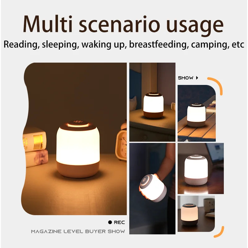Portable USB LED Touch Sensor Night Lamp – Table and Bedside Lamp for Bedroom, Kids, and Gifts &nbsp;