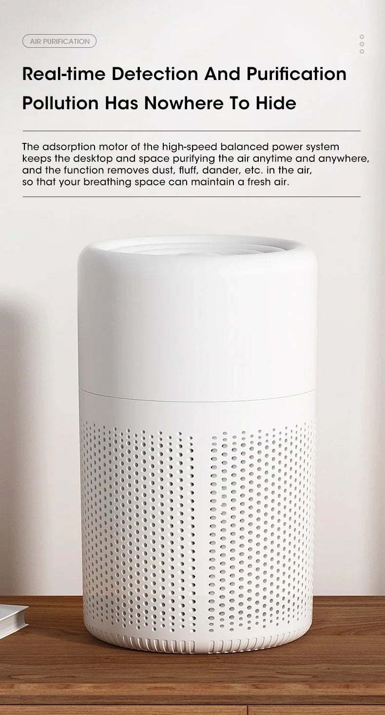 Compact Desktop Air Purifier – Portable HEPA Filter Air Cleaner for Home, Removes Odors and Freshens Air &nbsp;