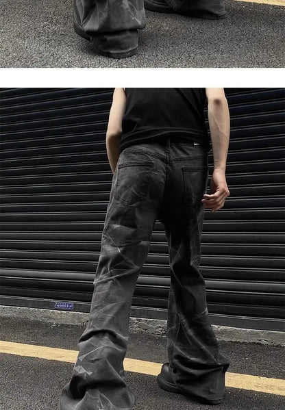 Unisex Retro Straight-Leg Jeans – High Street Loose Fit for Men & Women | Hip-Hop Autumn Streetwear