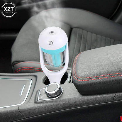 Compact Car Air Humidifier with Steam Purifier and Essential Oil Aroma Diffuser for Vehicle Freshening &nbsp;