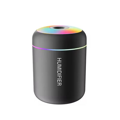 180ML USB Mini Air Humidifier &amp; Aroma Diffuser – Essential Oil Mist Maker with Colorful LED Lights for Home, Car, and Office