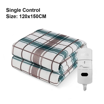 220V Electric Heating Blanket with Automatic Thermostat – Thickened Thermal Mattress Warmer for Room and Body Heating