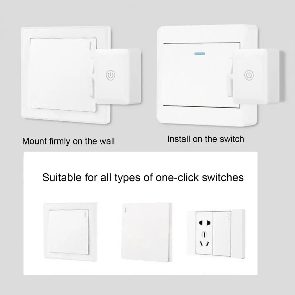 Wireless Smart Light Switch Controller with Remote – Long Range, Button Pusher to Turn Off Lights Automatically