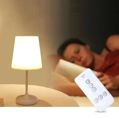 Modern LED Desk Lamp – Touch Dimmable USB Charging Eye-Care Light with Remote Control for Reading &amp; Night Use &nbsp;
